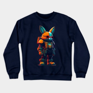 Cyberpunk Bunny Retro Vintage Crewneck Sweatshirt